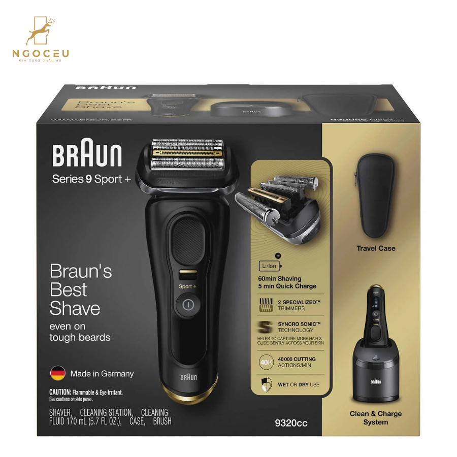 Máy cạo râu Braun Sport Plus - Serie 9