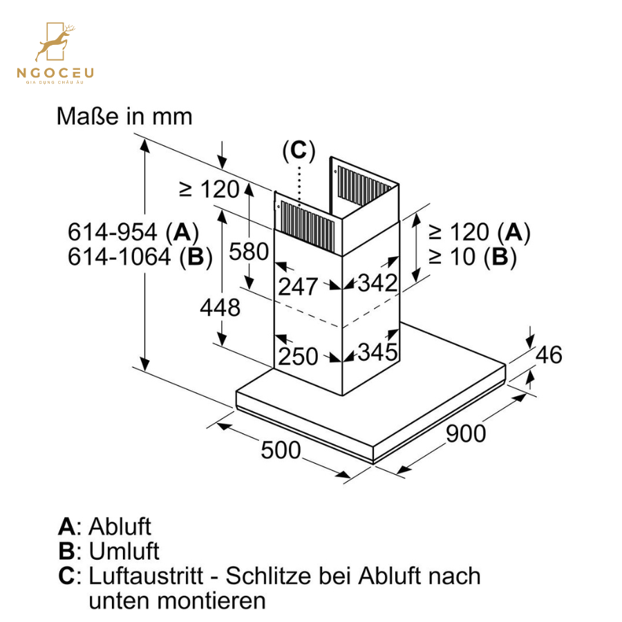 Máy hút mùi Bosch DWB97LM50 - Serie 6