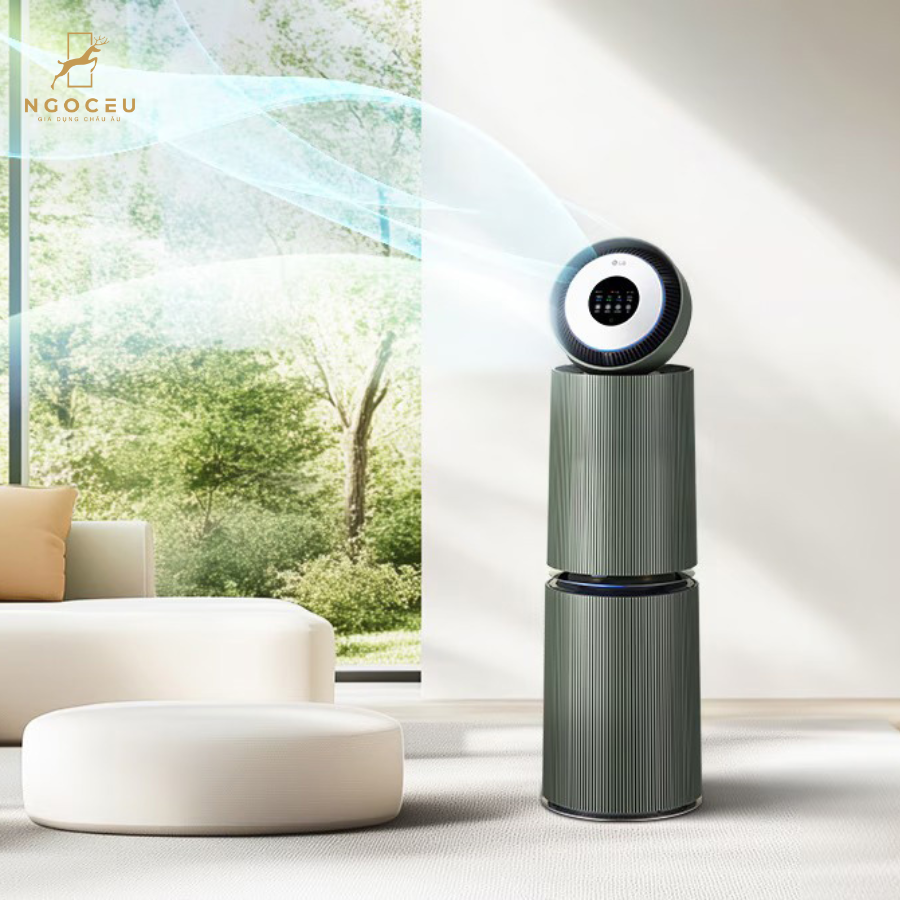 Máy lọc không khí LG Puricare AI Object Collection 360° Alpha AS355NGNA