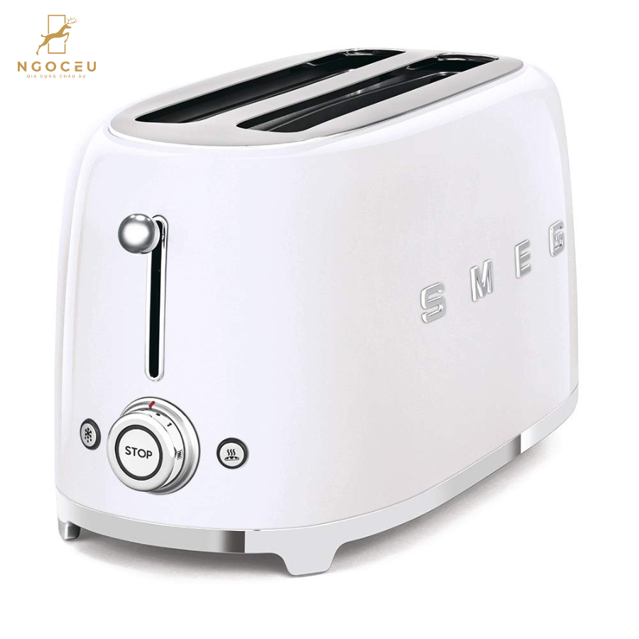 Máy nướng bánh mì 4 lát Smeg TSF02WHEU