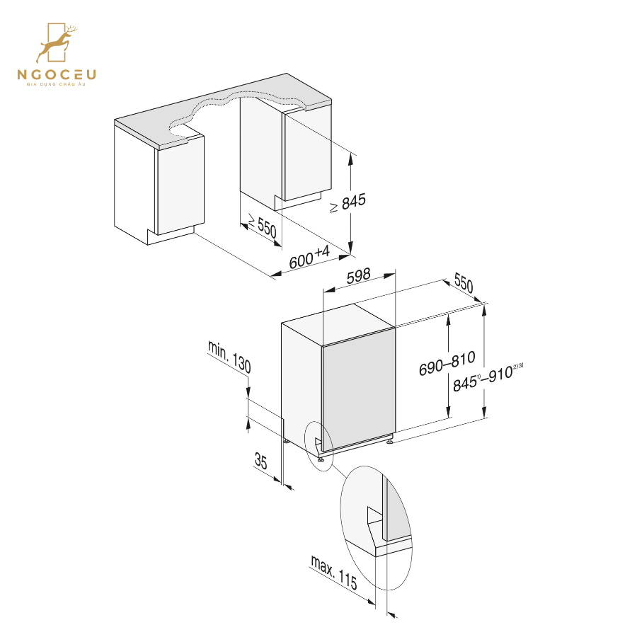 Máy rửa bát Miele G 7795 SCVi K2O XXL