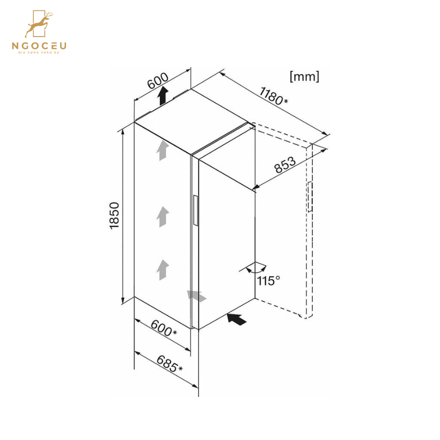Tủ đông Miele FNS 28463 E