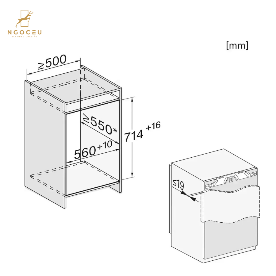 Tủ đông âm tủ Miele FNS 7040 B