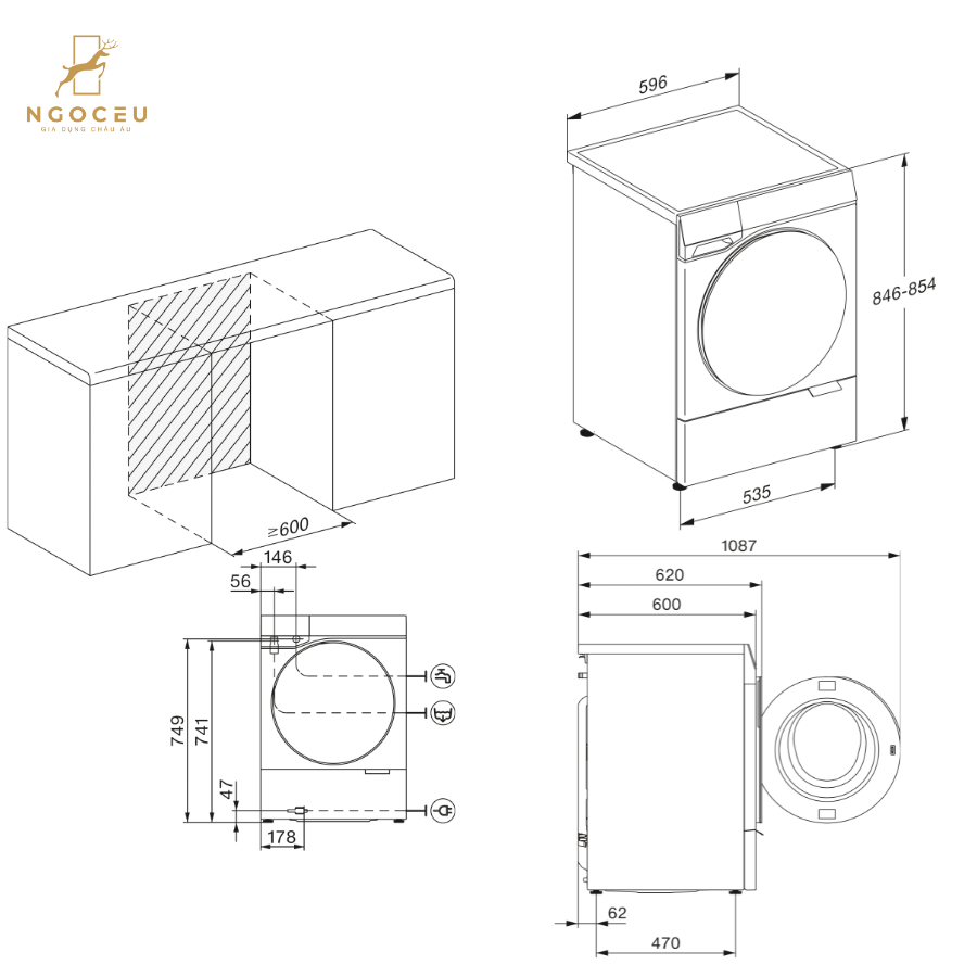 Máy giặt 9kg Miele WQ 1000 WPS Nova Edition