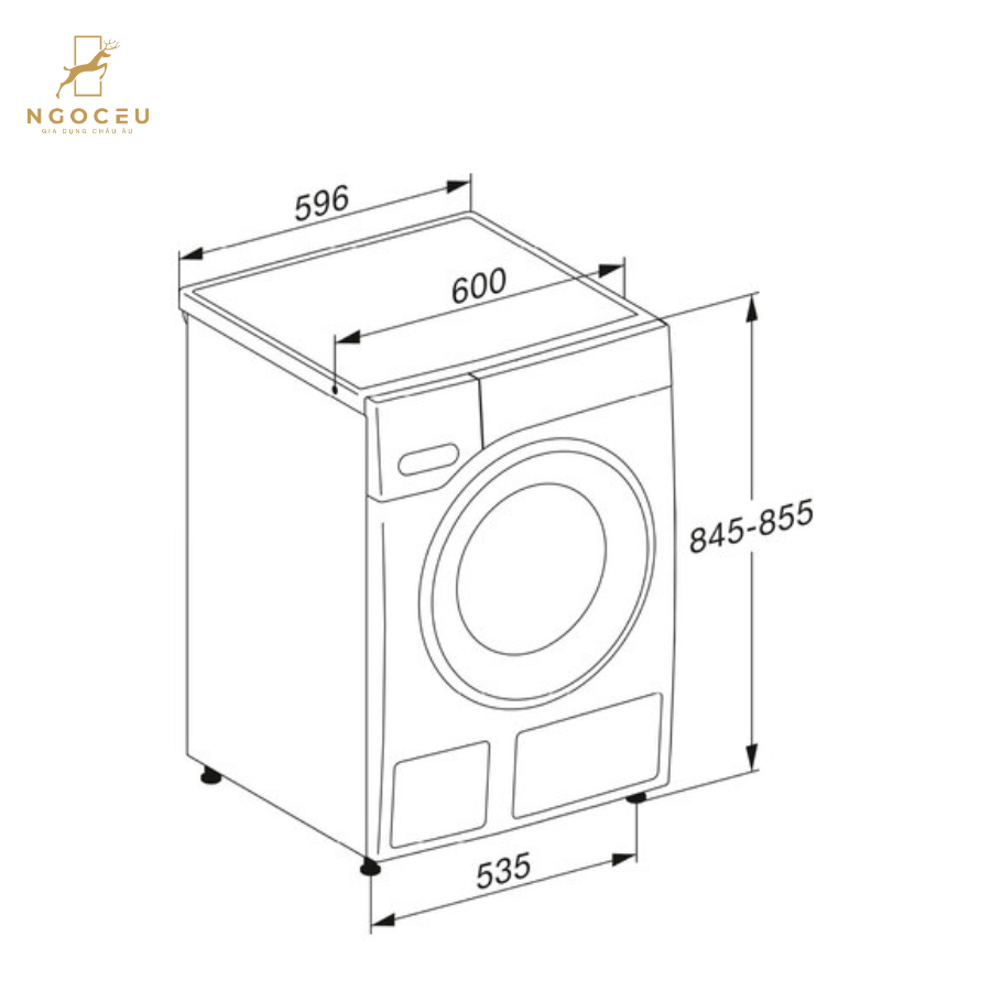 Máy giặt 8kg Miele WWH 860 WCS PWash & TDos