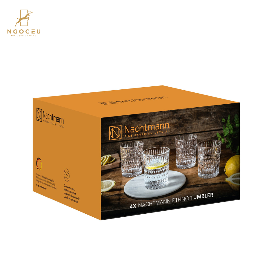 Bộ 4 ly pha lê 304ml - Nachtmann Ethno 104251