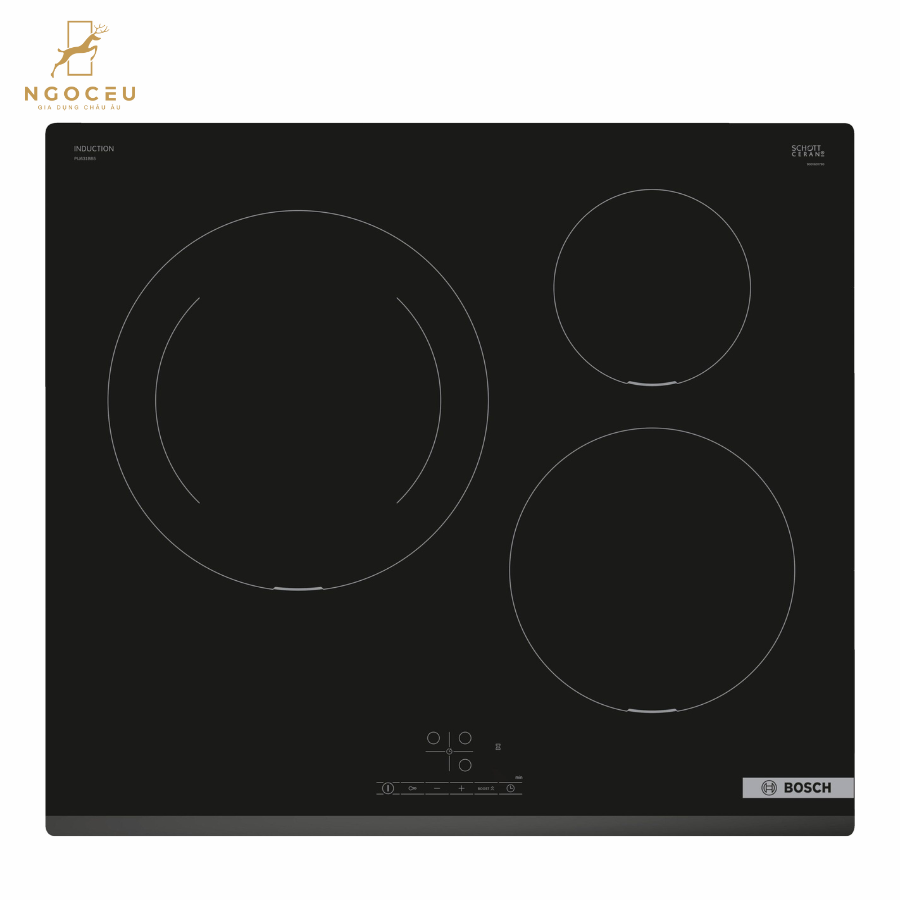 Bếp từ 3 vùng nấu Bosch PIJ631BB5E - Series 4
