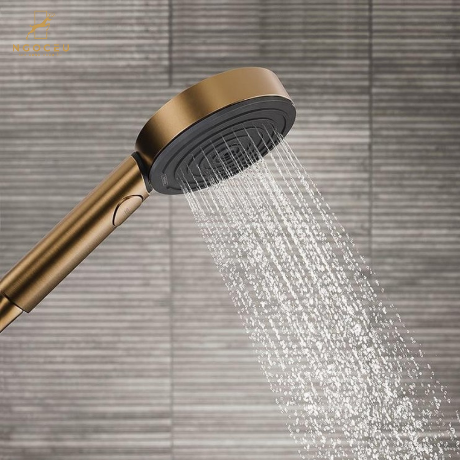 Bộ sen cây bát tròn 2 vòi Hansgroe Pulsify S Showerpipe 260 2jet 24240140 - Màu Đồng
