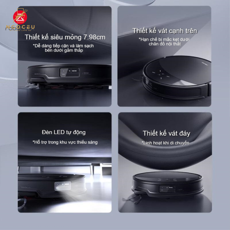 Robot hút bụi lau nhà Roborock G20S Ultra Bản Quốc Tế - Màu Đen
