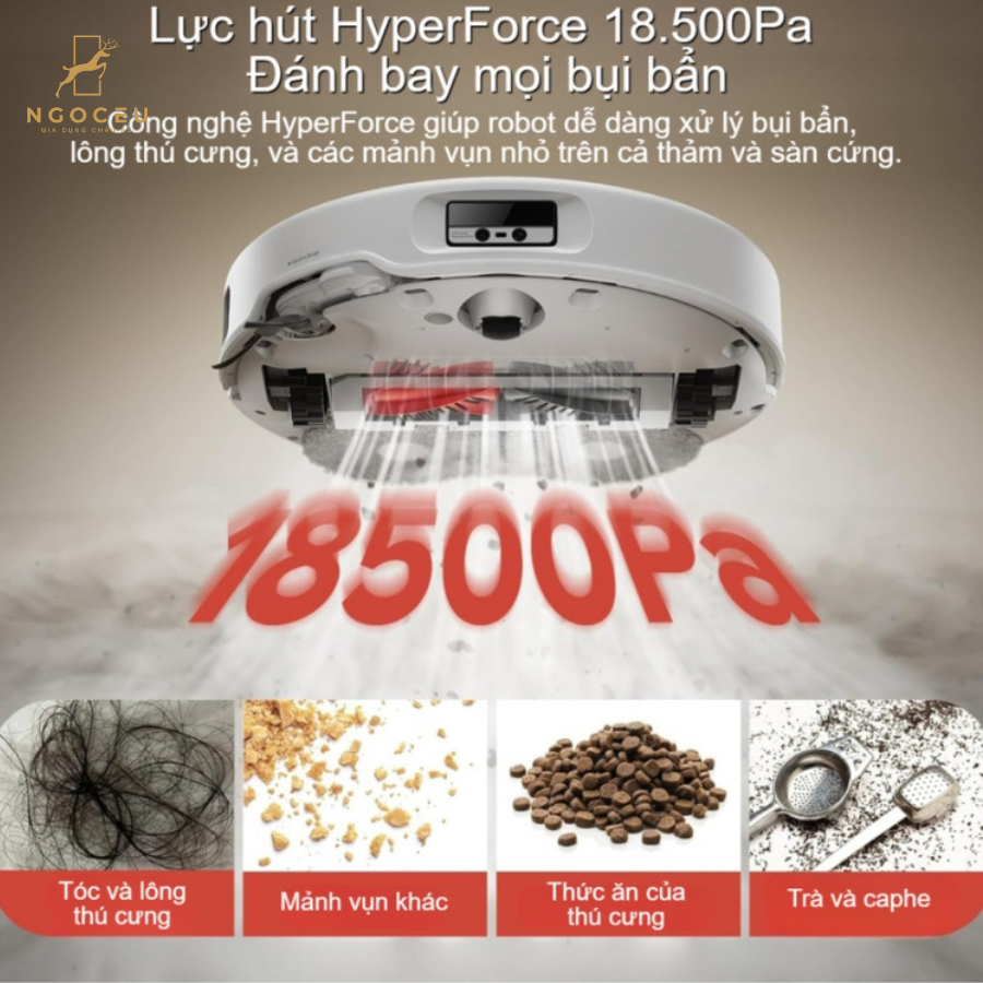Robot hút bụi lau nhà Roborock Q Revo Curv Bản Quốc Tế - Màu Trắng