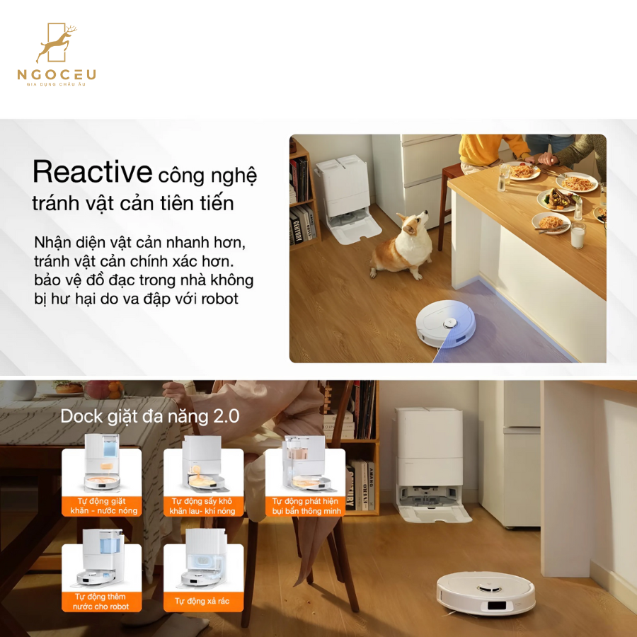Robot hút bụi lau nhà Roborock Q Revo Pro Bản Quốc Tế - Màu đen