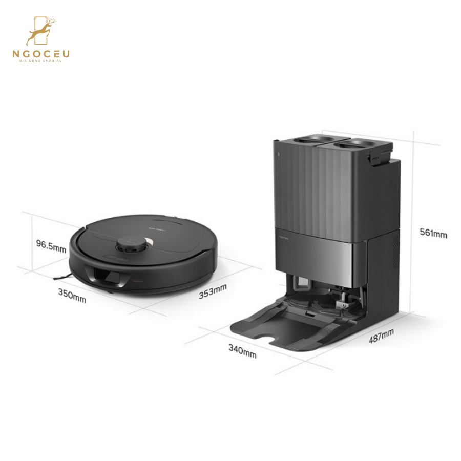 Robot hút bụi lau nhà Roborock Q Revo S Bản Quốc Tế - Màu đen