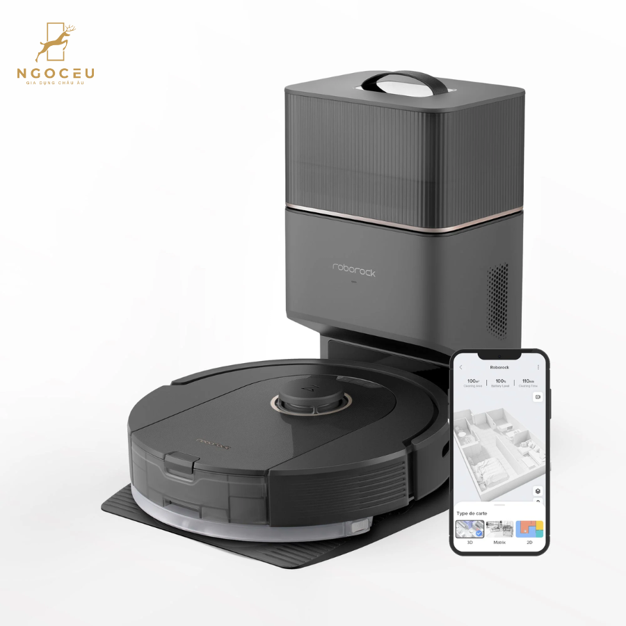 Robot hút bụi lau nhà Roborock Q5 Pro Plus Bản Quốc Tế - Màu Đen