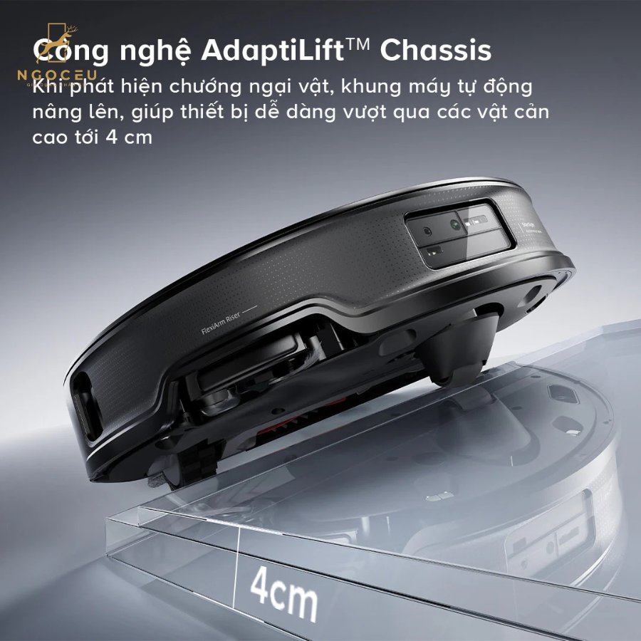 Robot hút bụi lau nhà Roborock Saros 10 - Màu trắng