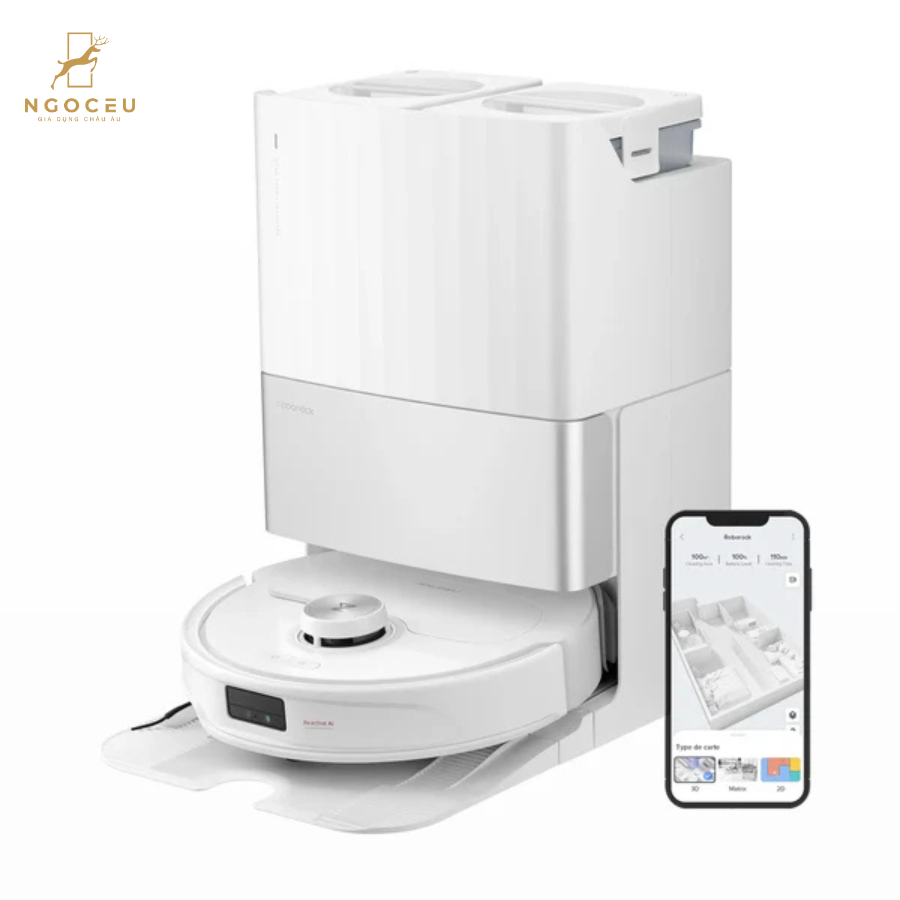 Robot hút bụi lau nhà Roborock Q Revo Master Bản Quốc Tế - Màu trắng