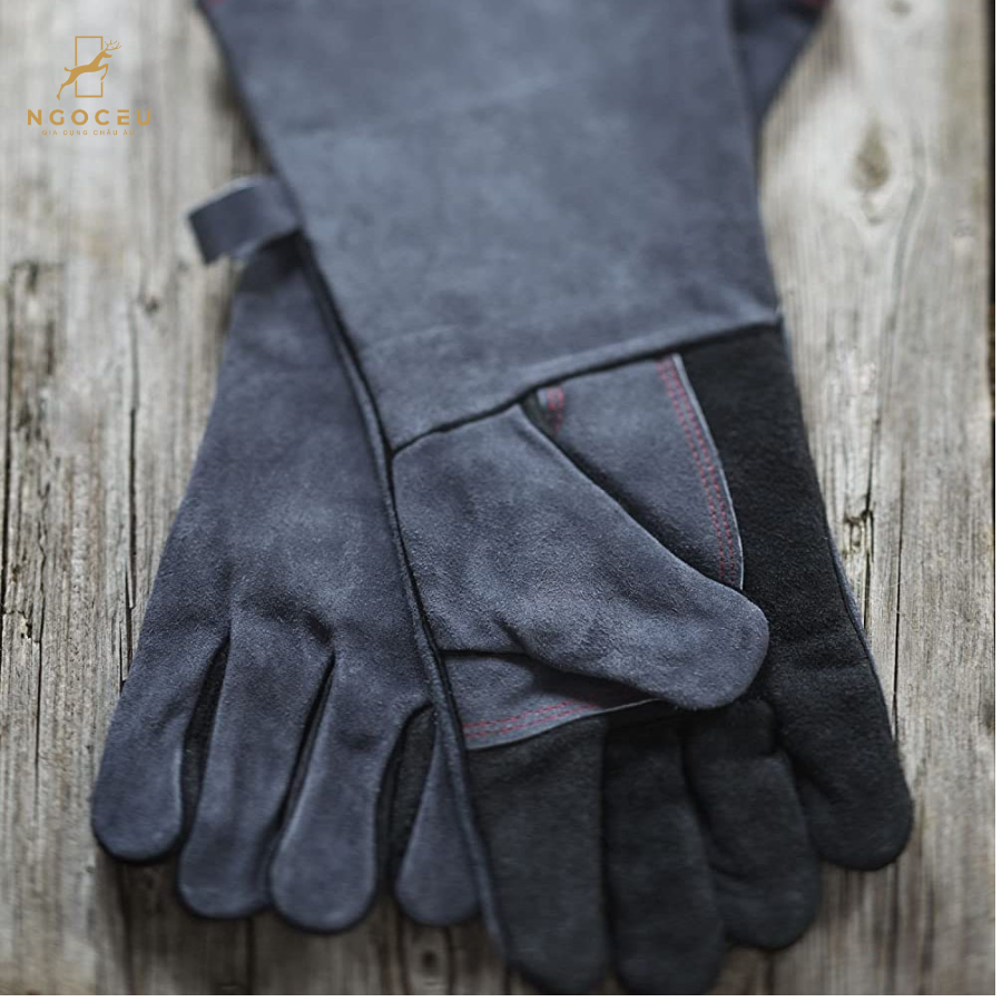 Bộ dụng cụ hỗ trợ bếp nướng 3 món Găng Tay, Xẻng Lật, Kẹp Gắp Rosle 25051