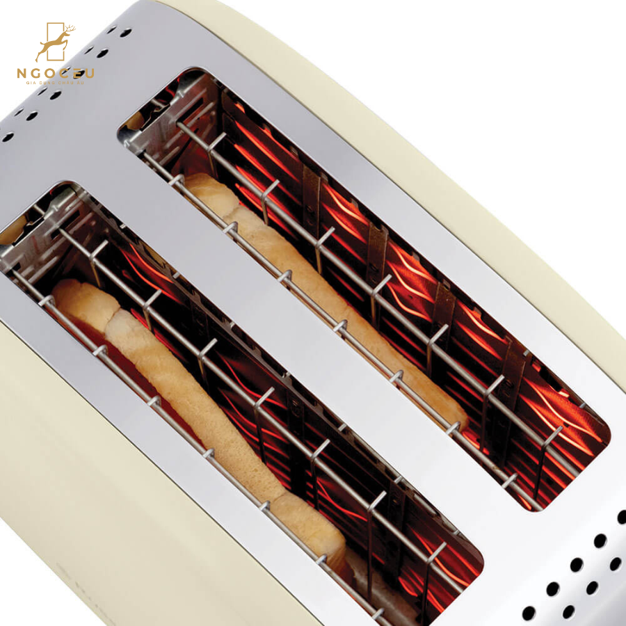 Máy nướng bánh mì Russell Hobbs Colours Plus 26551-56 1600W - Màu Kem