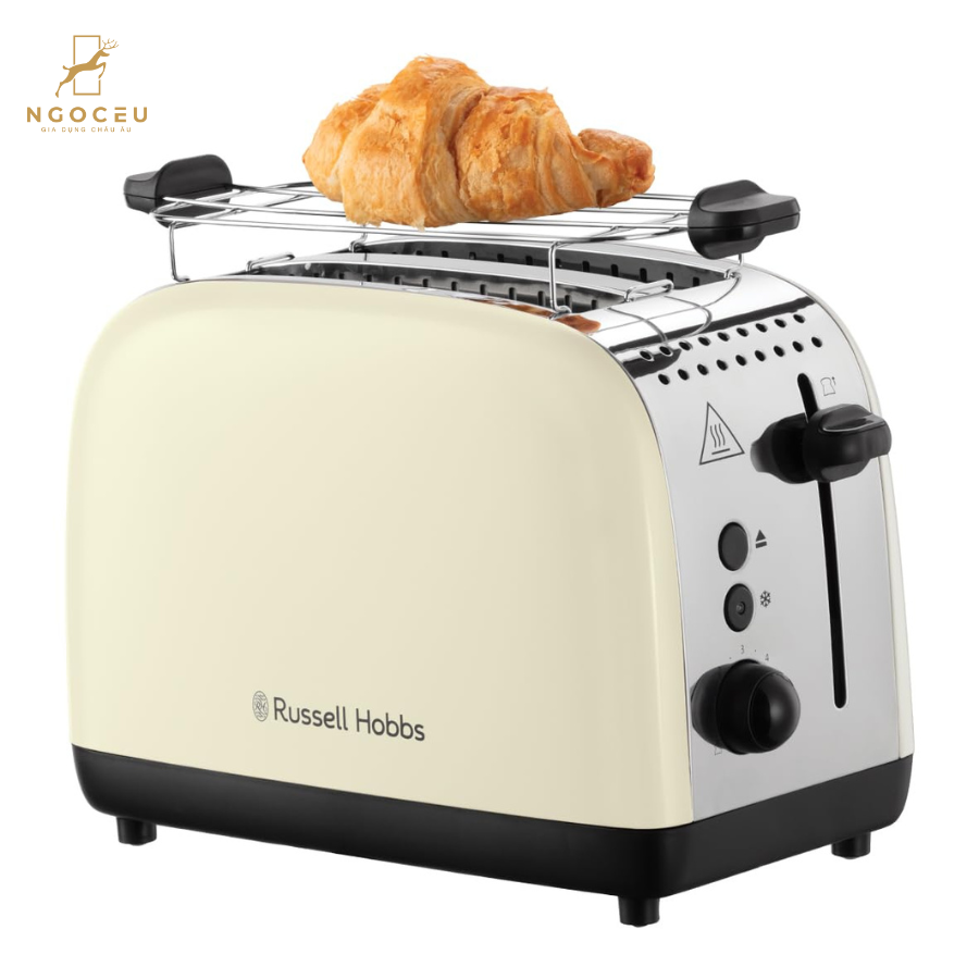 Máy nướng bánh mì Russell Hobbs Colours Plus 26551-56 1600W - Màu Kem