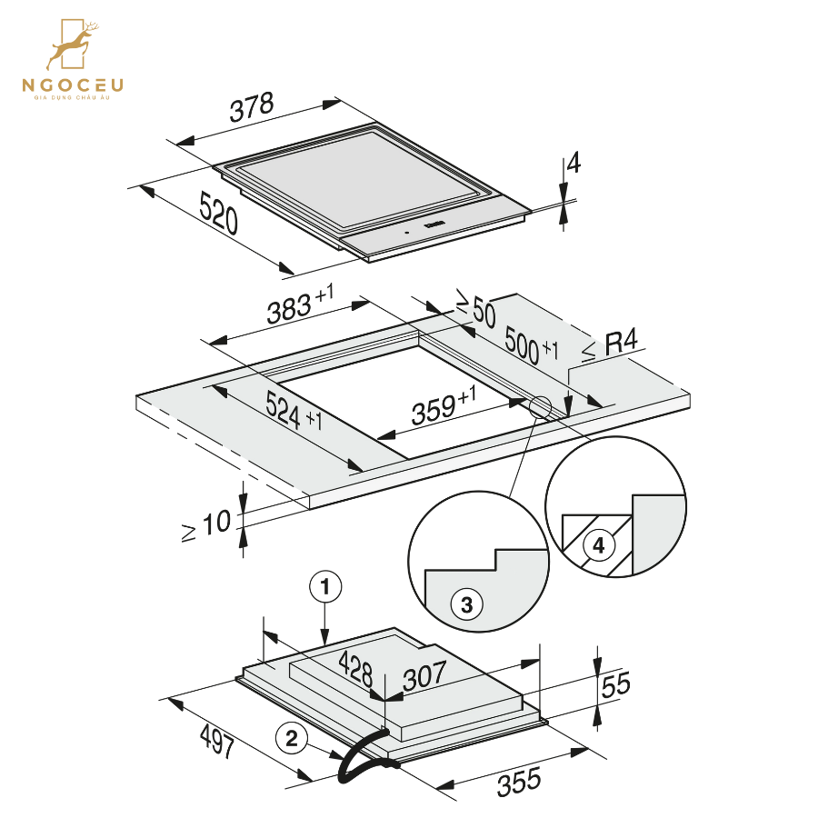 Bếp từ Miele CS 7632 FL