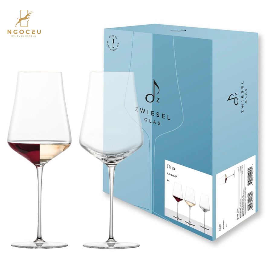 Bộ ly rượu vang pha lê 2 món Zwiesel Glas 123472 Duo Allround 548 ml