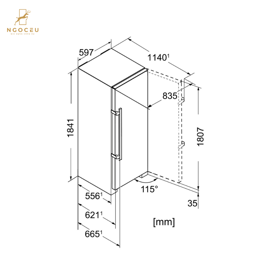 Tủ đông độc lập 253l - Liebherr SGNef 3036 Comfort NoFrost