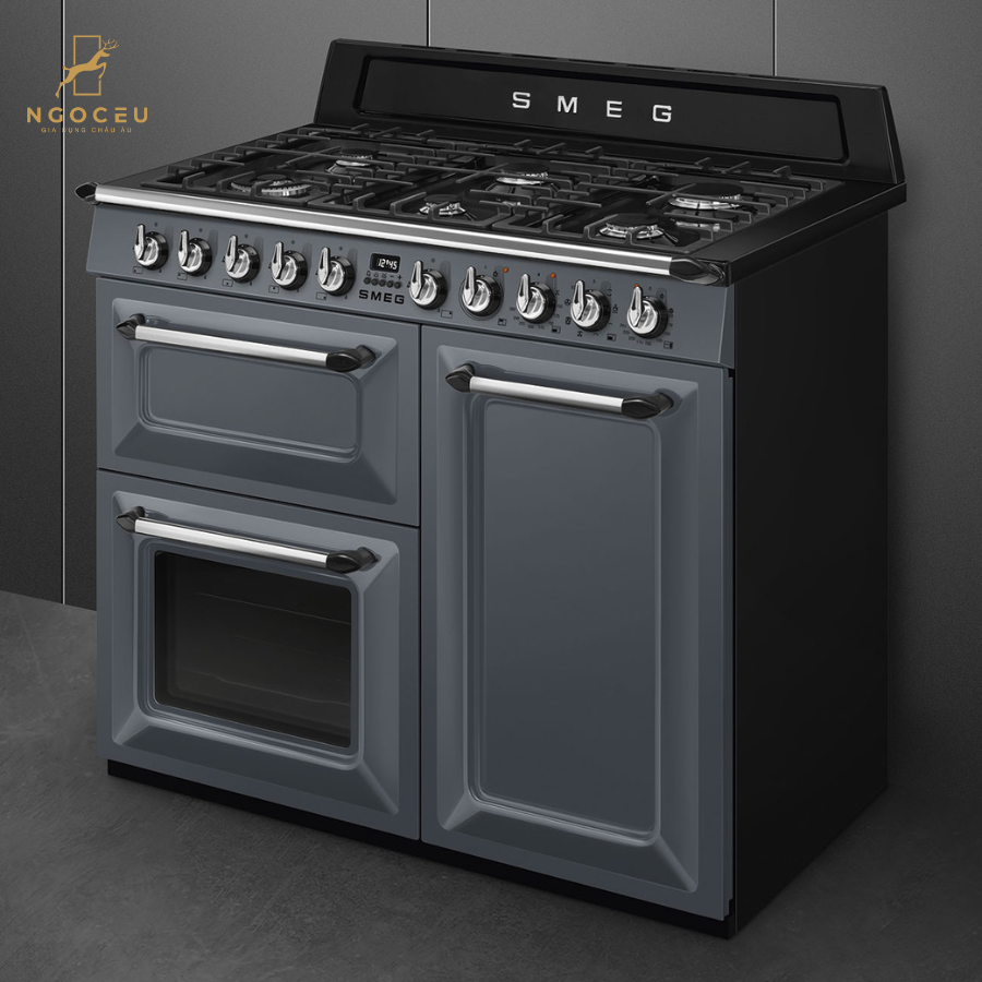 Bếp gas hỗn hợp kèm lò nướng Smeg TR103GR