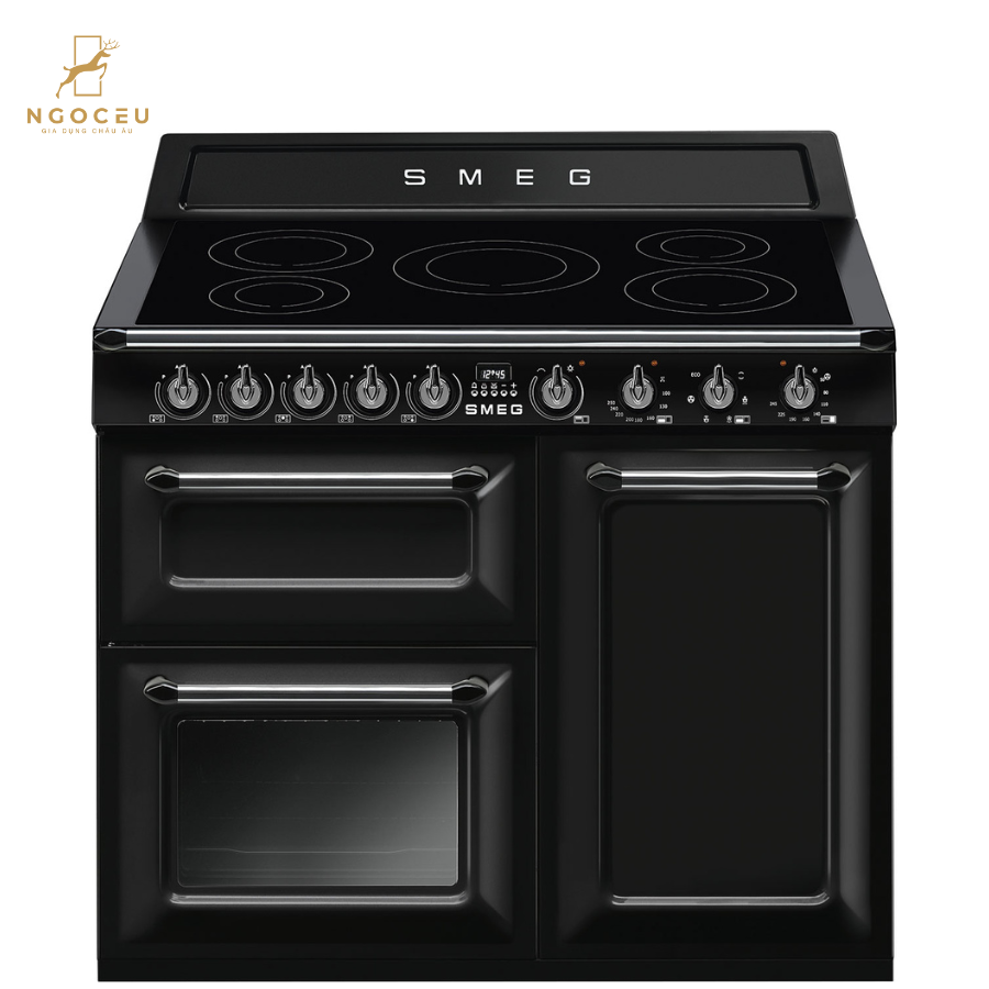 Bếp từ hỗn hợp kèm lò nướng Smeg TR103IBL2