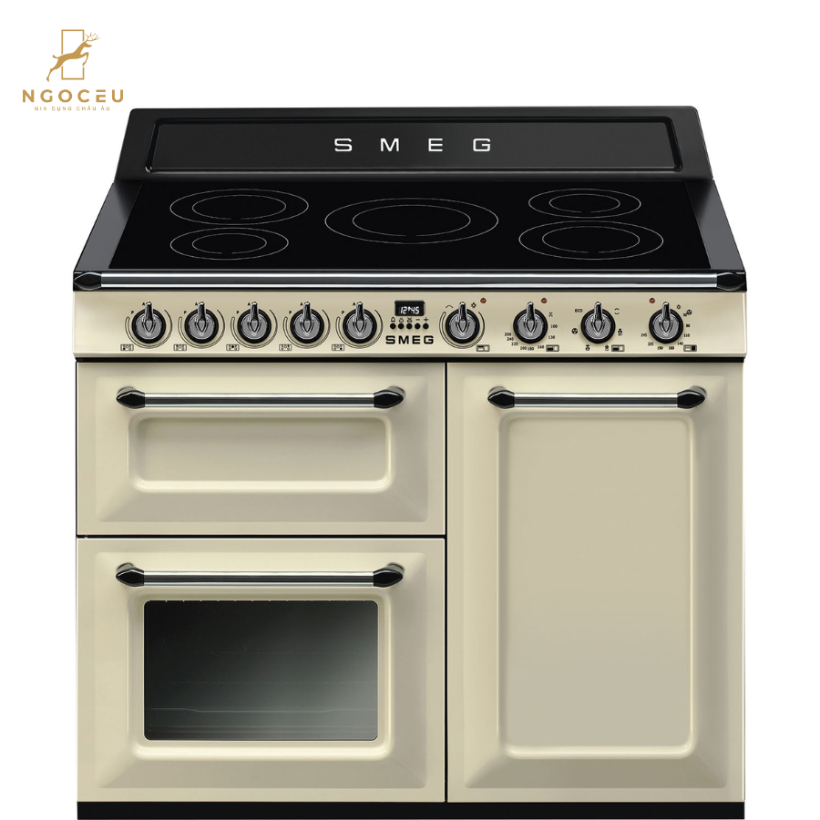 Bếp từ hỗn hợp kèm lò nướng Smeg TR103IP2