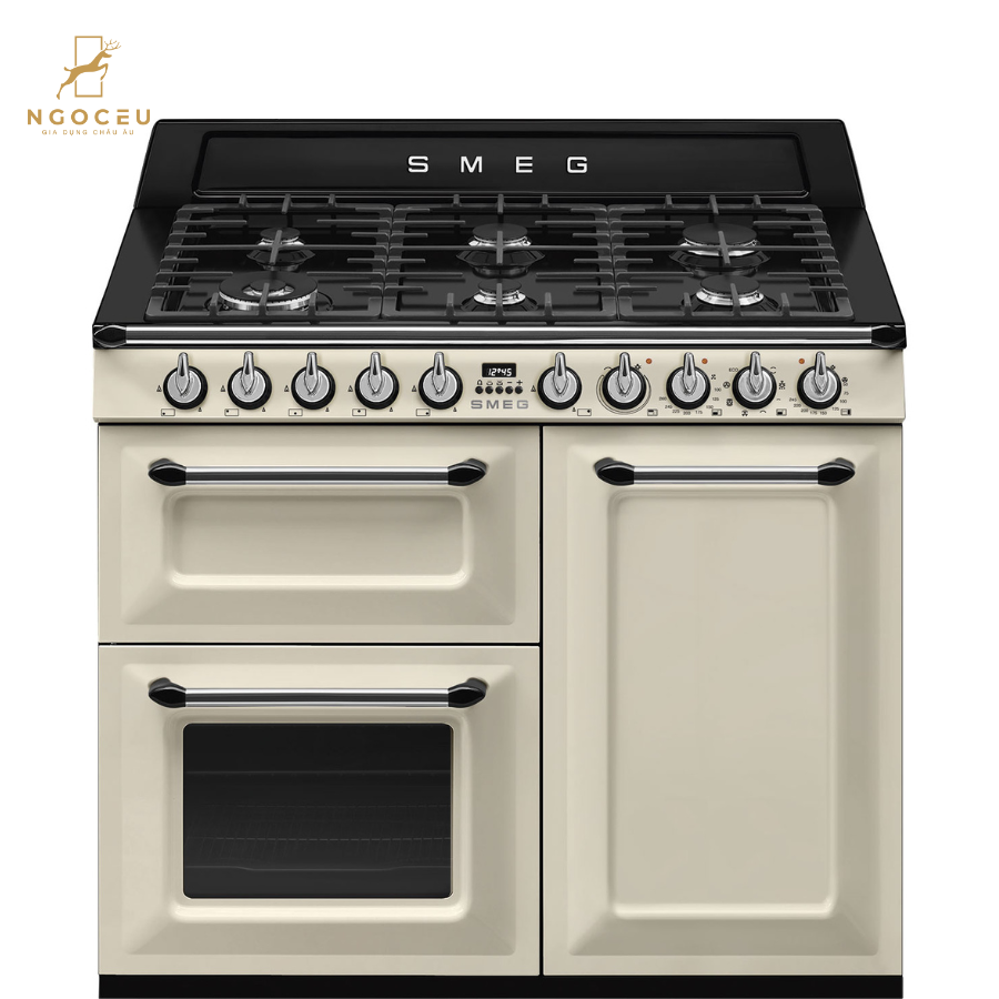 Bếp gas hỗn hợp kèm lò nướng Smeg TR103P