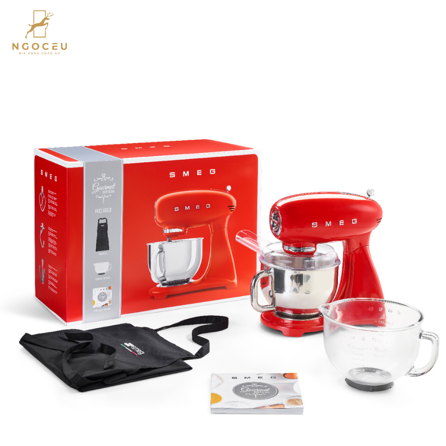 Máy trộn bột Smeg SMF43RDIT- Gourmet Edition