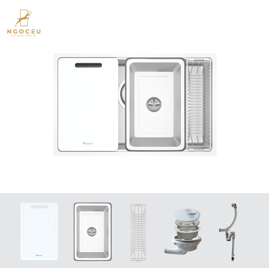 Chậu rửa bát Konox Tari 7648SM