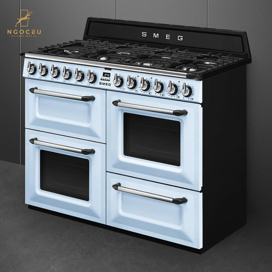 Bếp gas hỗn hợp kèm lò nướng Smeg TR4110AZ - 110cm