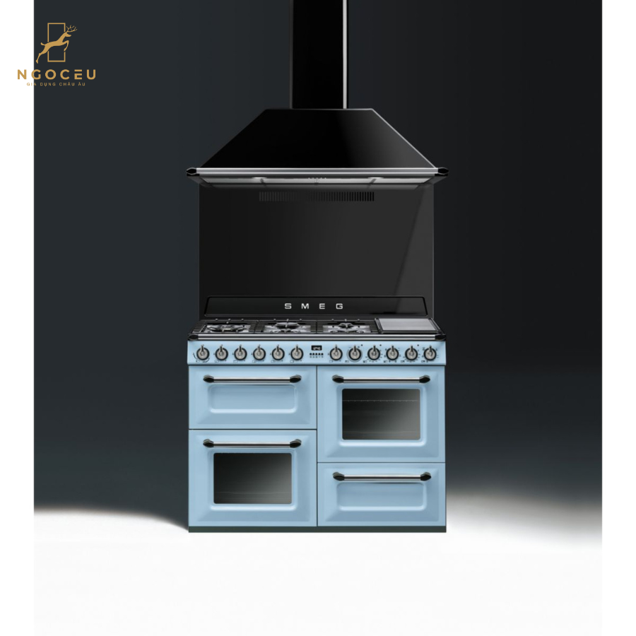 Bếp gas hỗn hợp kèm lò nướng Smeg TR4110AZ - 110cm