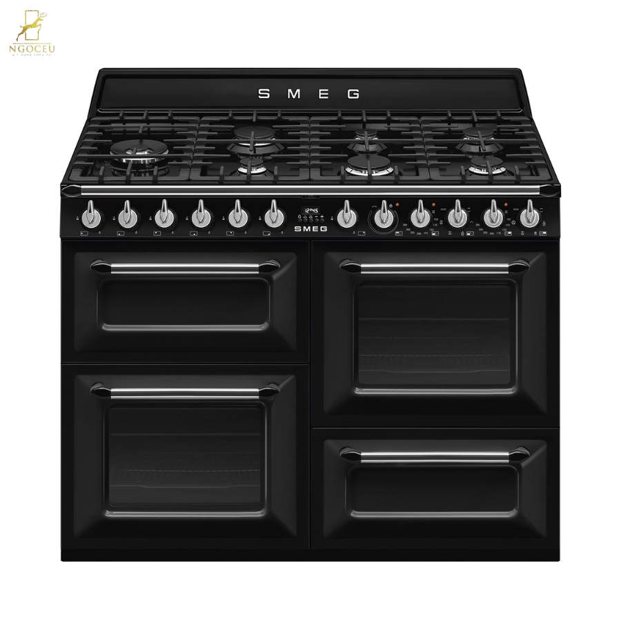 Bếp gas hỗn hợp kèm lò nướng Smeg TR4110BL1 - 110cm