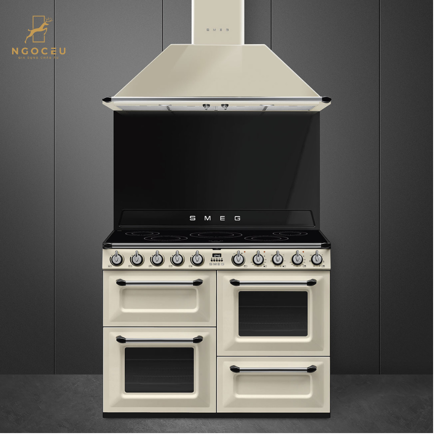 Bếp từ hỗn hợp kèm lò nướng Smeg TR4110IP2 - 110cm