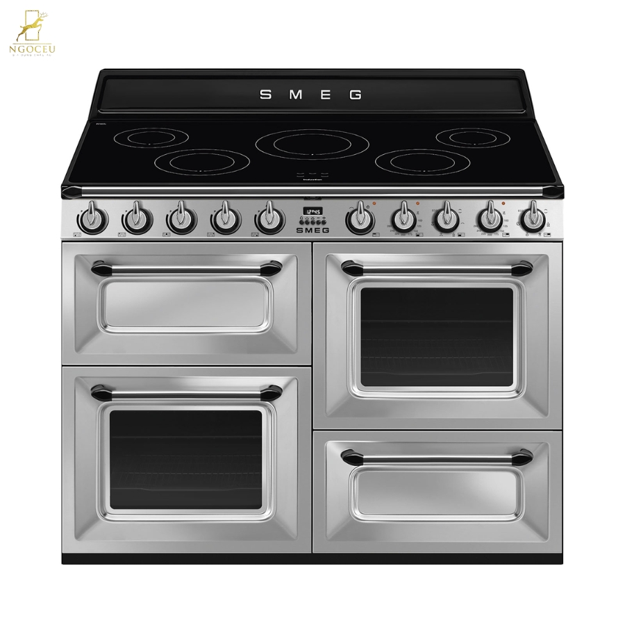 Bếp từ hỗn hợp kèm lò nướng Smeg TR4110IX2 - 110cm