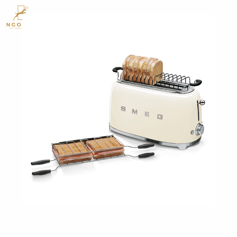 Máy nướng bánh mì 4 lát Smeg TSF02CREU