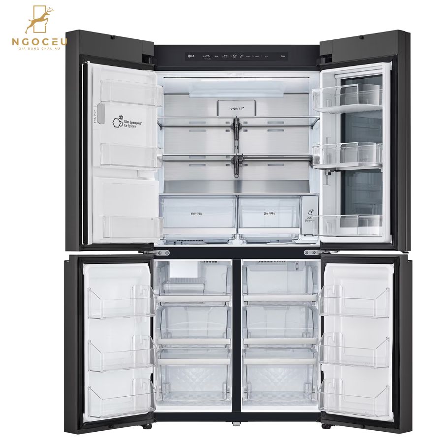 Tủ lạnh 820L - LG Dios Side By Side W822SMS452 - Màu Xám/Bạc