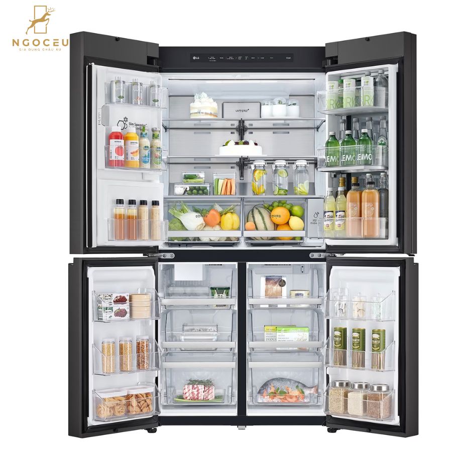 Tủ lạnh 820L - LG Side By Side Dios W822SGS452 - Màu Xanh/Bạc