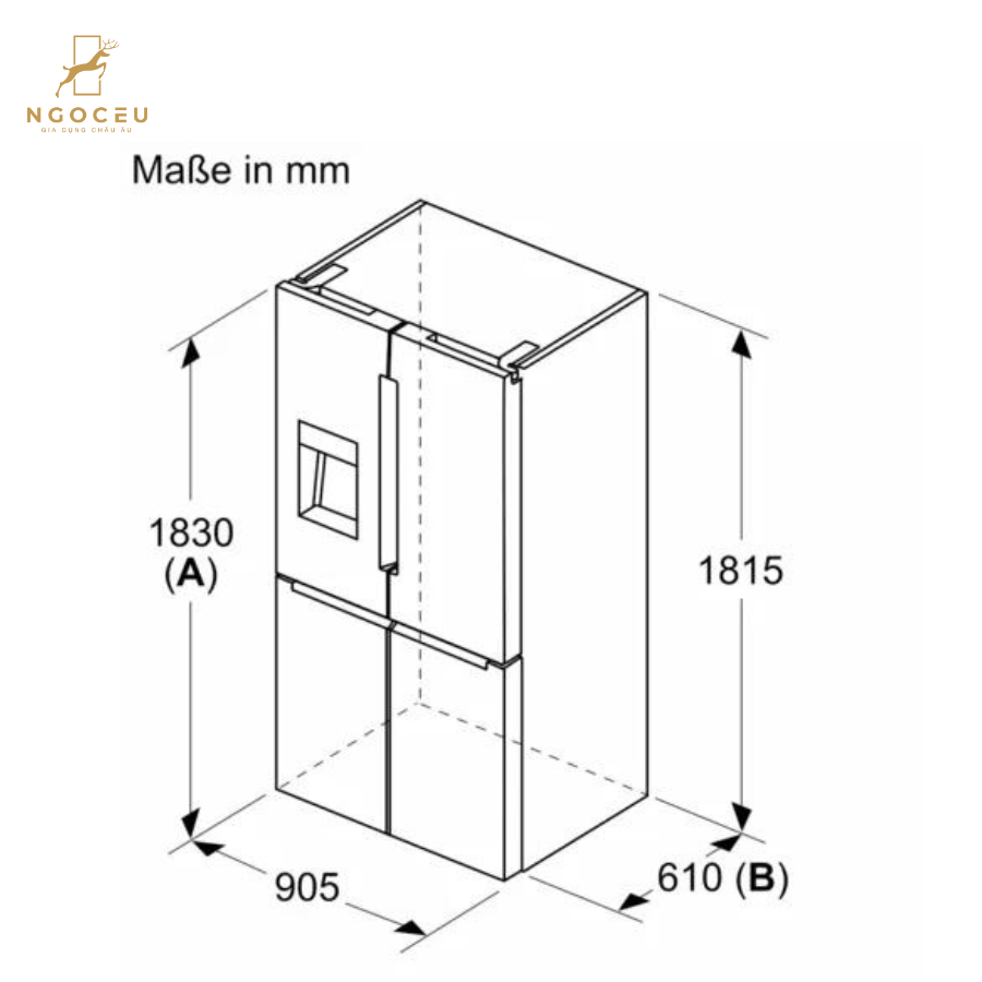 Tủ lạnh  574L Bosch KFI96AXEA - Serie 6