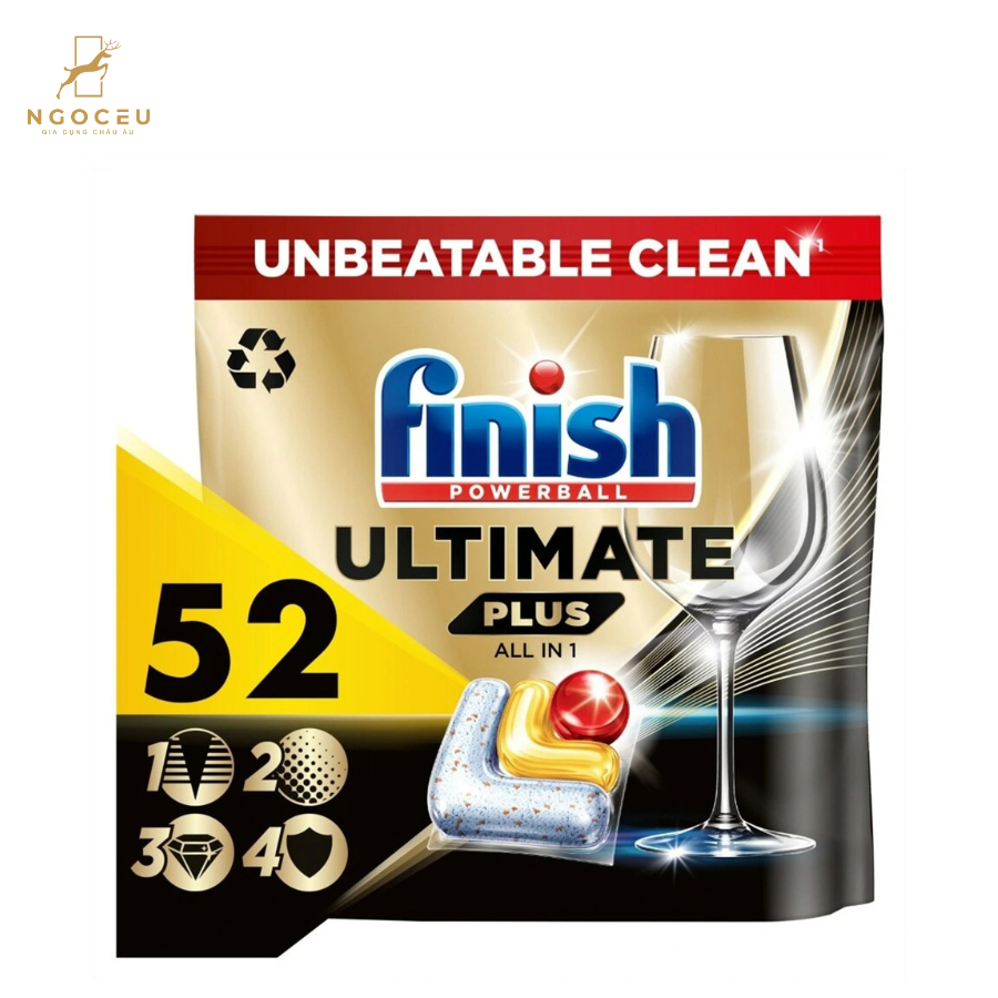 Viên rửa bát Finish Ultimate Plus - 52 viên