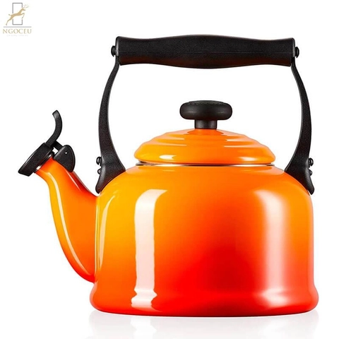Ấm đun nước Le Creuset 1.7L – Màu cam