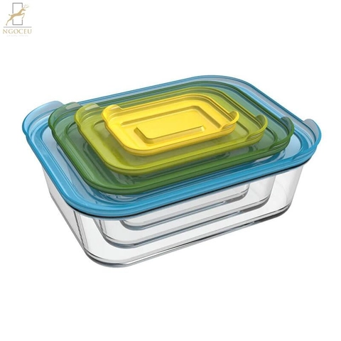 Bộ hộp đựng thực phẩm thủy tinh Joseph Joseph Nest Glass Food Storage 81060
