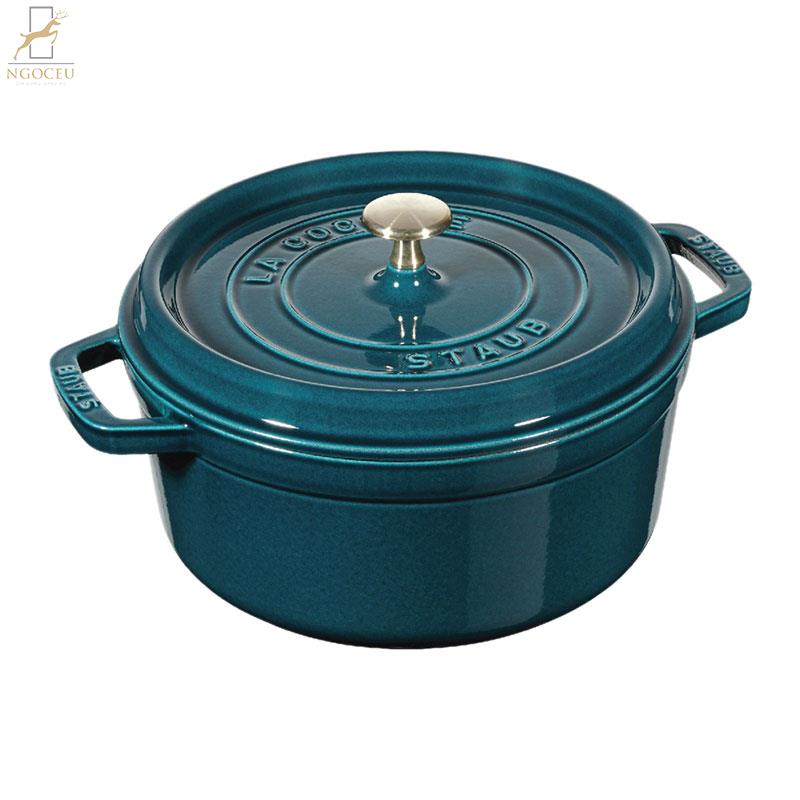 Staub – Nồi tròn Màu Xanh Ngọc – 22cm