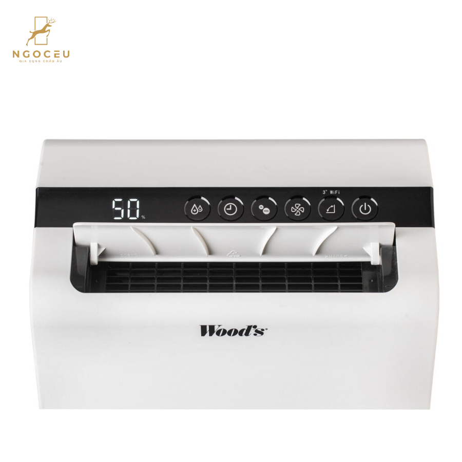 Máy hút ẩm kèm lọc không khí Wood’s WDD90 có kết nối Wifi - 60m2