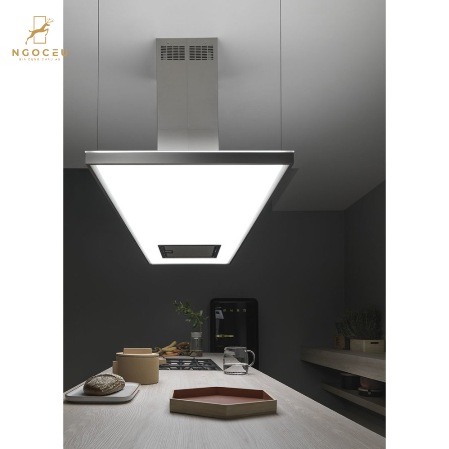Hút mùi đảo trục hút bên trái Falmec Zenith NRS - 180cm - Full Led siêu êm