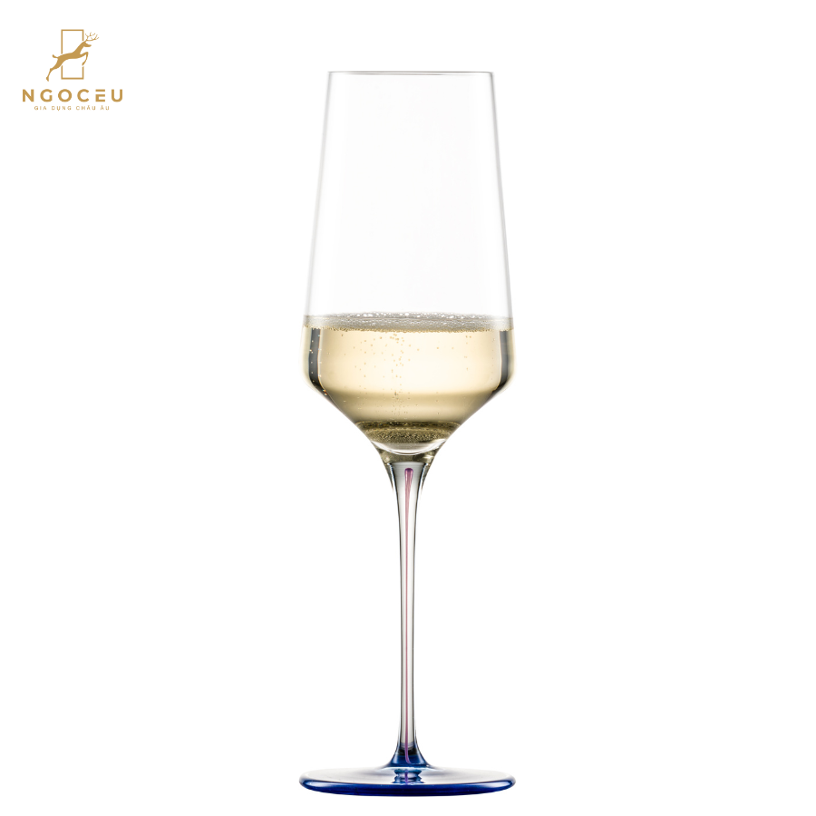 Ly rượu champaign pha lê Zwiesel Glas Ink 123417 400ml - Màu Xanh đậm