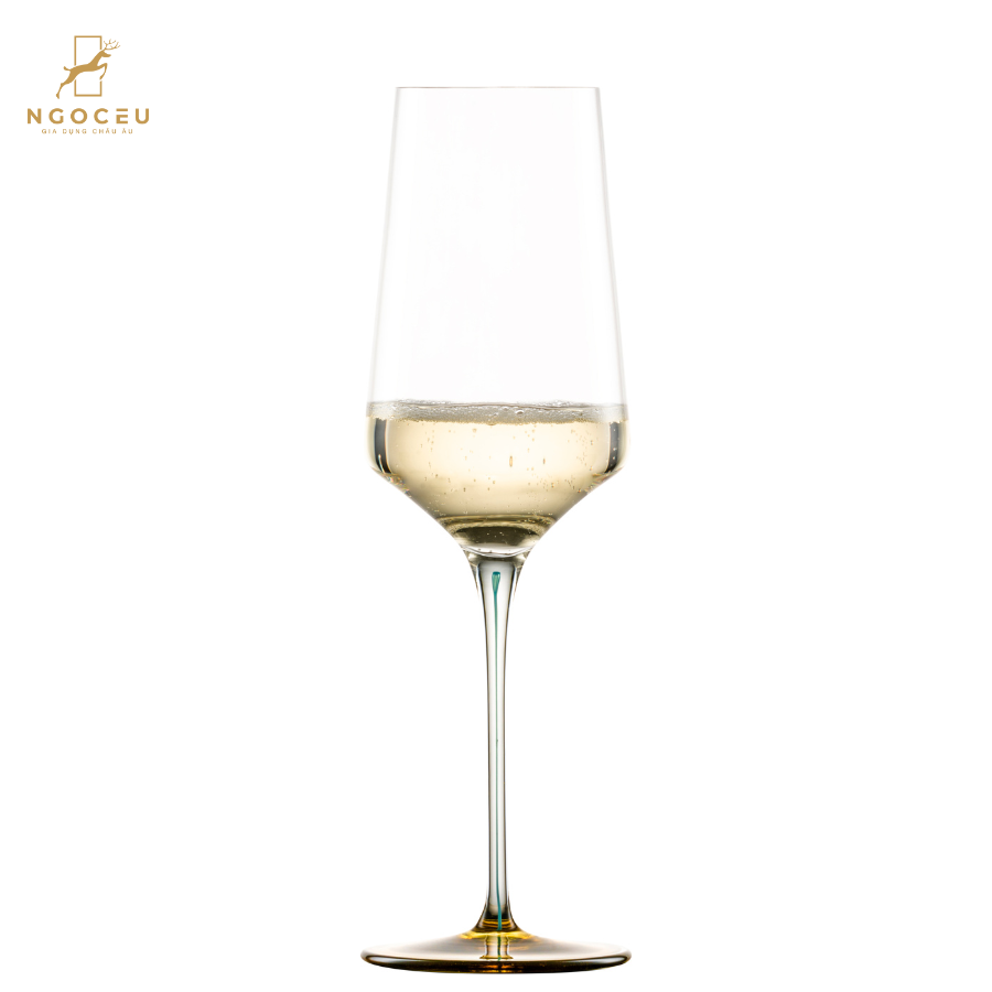 Ly rượu champaign pha lê Zwiesel Glas Ink 123420 400ml - Màu xanh đất son