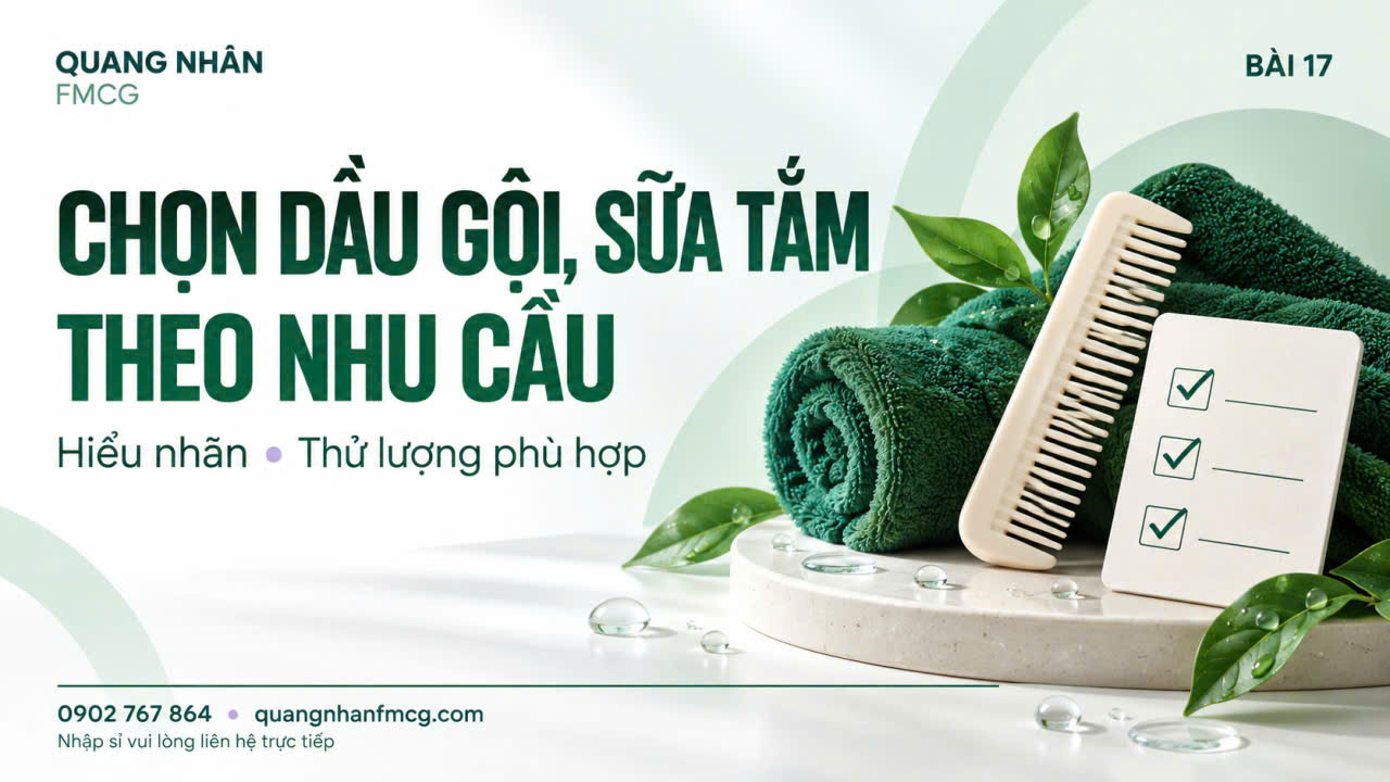 Chọn dầu gội, sữa tắm: Bắt đầu từ nhu cầu thay vì mua theo trào lưu