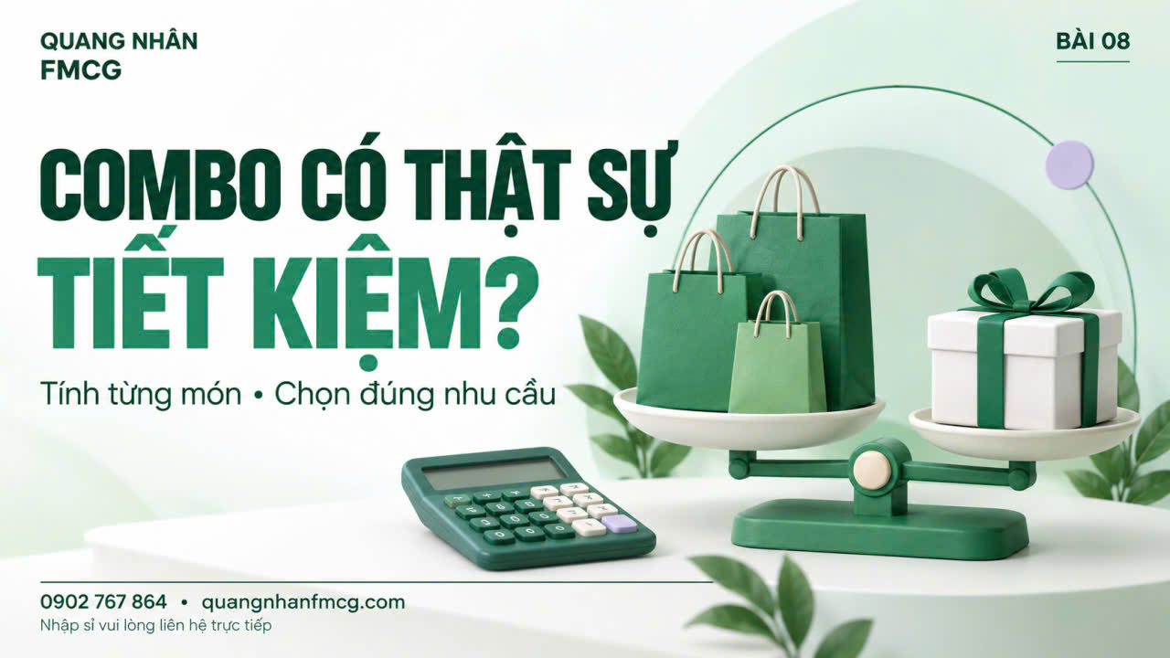 Combo và quà tặng FMCG: Tính thế nào để biết có thật sự tiết kiệm?